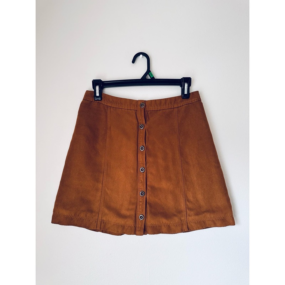 Brown Suede Skirt